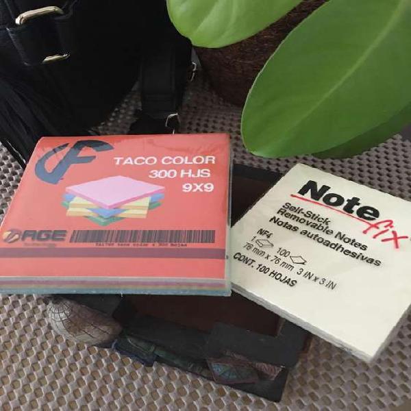 Taco de Papel 9x9 cm - Notas Autoadhesivas 76x76mm - 100