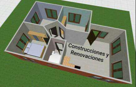 construcción de casas de material tradicional o