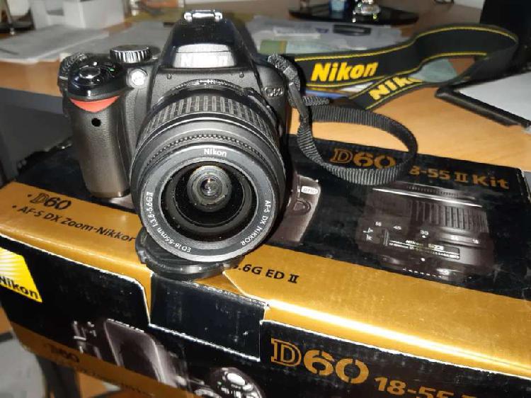 vendo camara Nikon D60