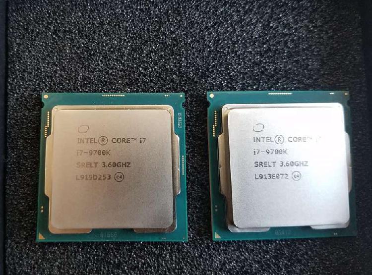 Dos core i7 9700k nuevos comprados sin caja.