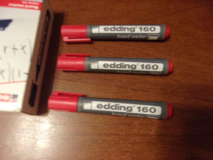 MARCADOR PARA PIZARRA EDDING 160 ROJO CAJA 10 UNIDADES55