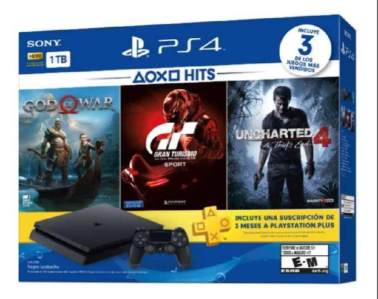 PS4 1TB 3 JUEGOS INMACULADA EXCELENTE ESTADO COMO NUEVA