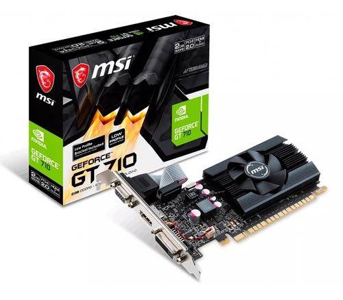 Placa De Video Msi Geforce Gt 710 2gb Low Profile