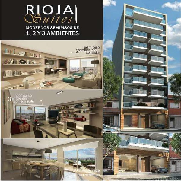 Rioja Suites. Depto 2 ambiente a estrenar en edificio de