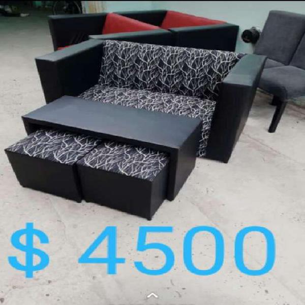 Sofa Mesa 2 Puff 7500 Bahia Blanca