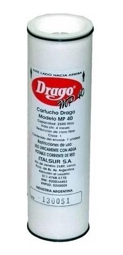 3 X Cartuchos Repuesto Filtro Purificador Agua Drago + Envio