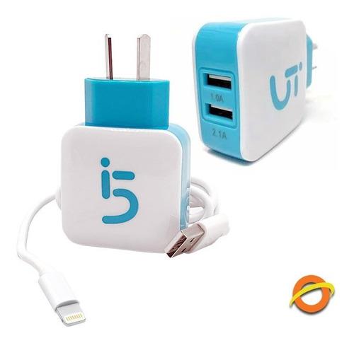 Adaptador Cargador Rapido Doble Usb iPhone