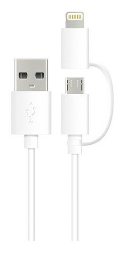 Cable Usb 2 En 1 Lightning Micro Usb Energizer Apple iPhone