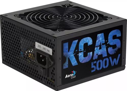 Fuente Aerocool Gamer 500w Kcas-500w 80 Plus Bronce Novedad