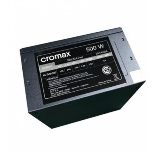Fuente Cromax 500w Pc Atx Cooler 8 Cm Sata Con Cable