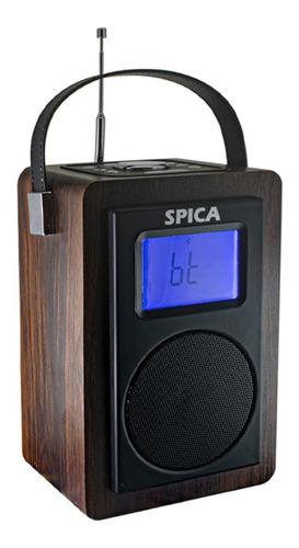 Radio Vintage Parlante Bluetooth Portatil Spica Sp130 Am/fm