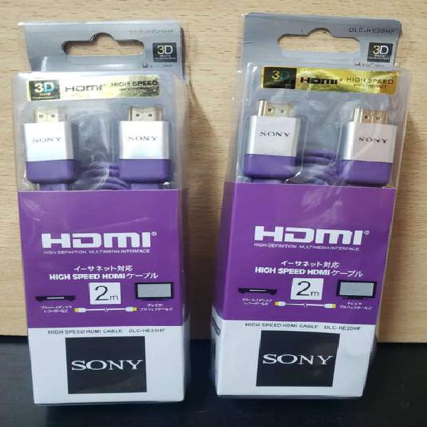 Cable original HDMI Sony blister NUEVO 2 Mtr Premium
