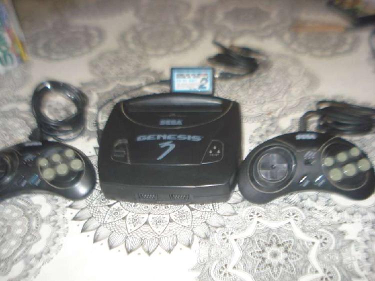 Consola Sega Genesis 3 C/2 Joystic, Transfo Y Cable No Envio