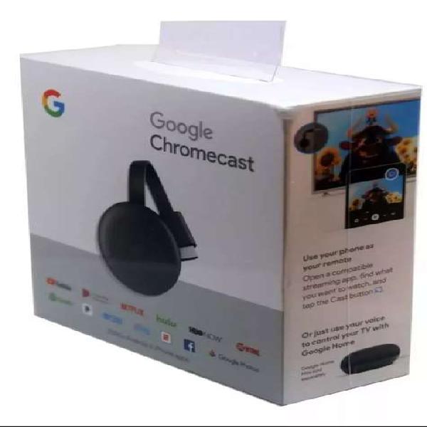 Google Chromecast 3 Generacion Nuevo En Caja Hdmi C/ Fuente