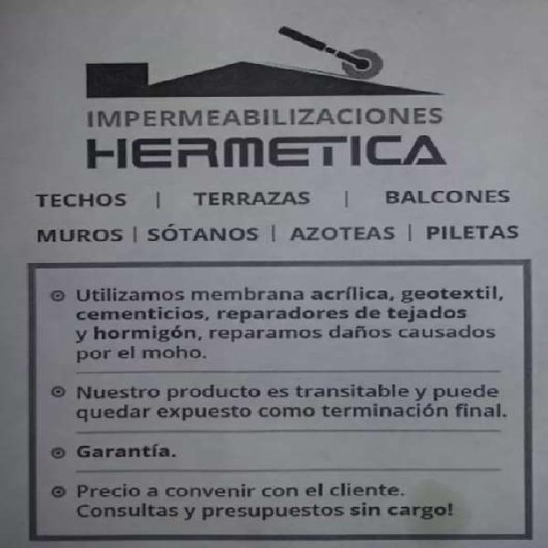 Impermeabilizaciones goteras filtraciones