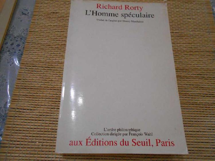 LHomme Spéculaire Richard Rorty