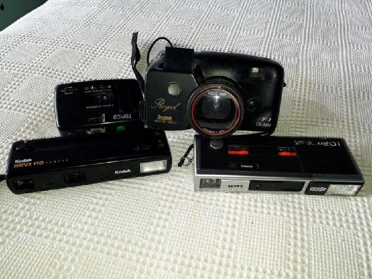 Lote 4 cámaras fotográficas antiguas