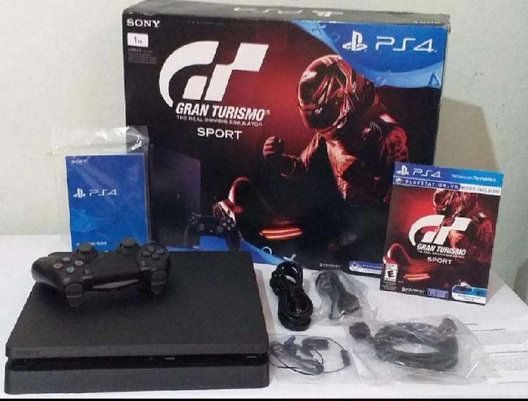 Playstation 4 Slim 1 TB Completa!! con juego físico Grand