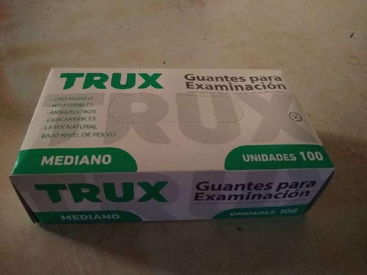 guantes examinacion caja de 100u TRUX MEDIANO