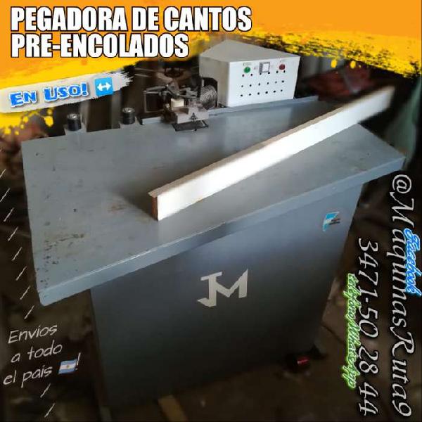 PEGADORA DE CANTOS PARA FILOS PRE-ENCOLADOS (máquina