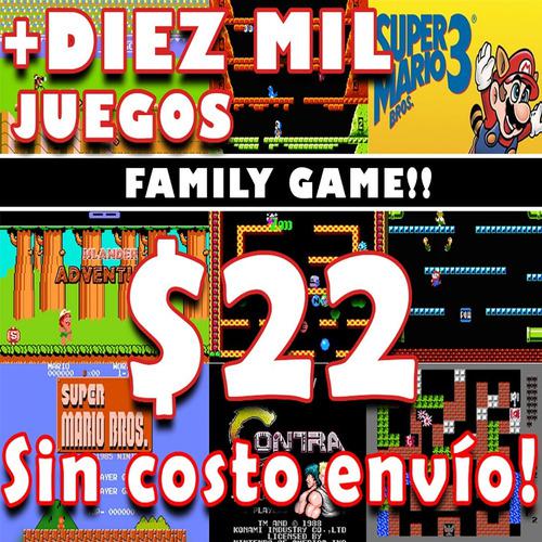 10.000 Juegos Family Game (nes)+emulador. Un Regalo