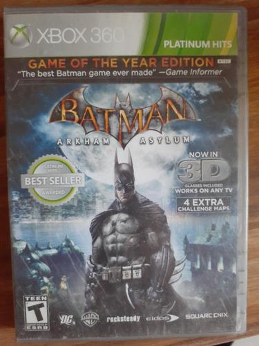 Batman Arkham Asylum Juego Xbox 360 Original Físico