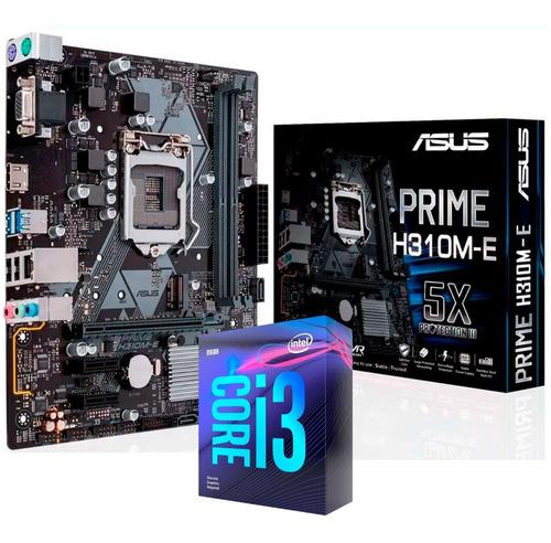 Combo Actualización Intel I3 9100f Asus H310m-e Prime Logg