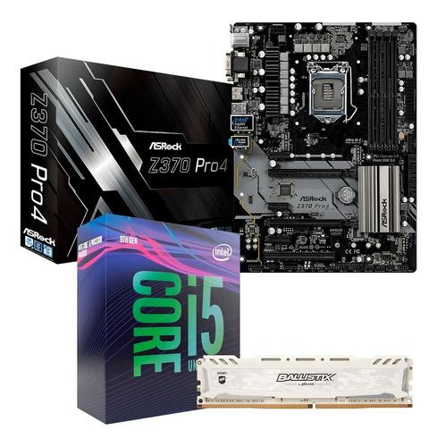 Combo Actualización Intel I5 9600k Asrock Z370 Pro4 8gb