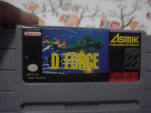 Juego D Force Nintendo Snes Original Impecab. No Envio