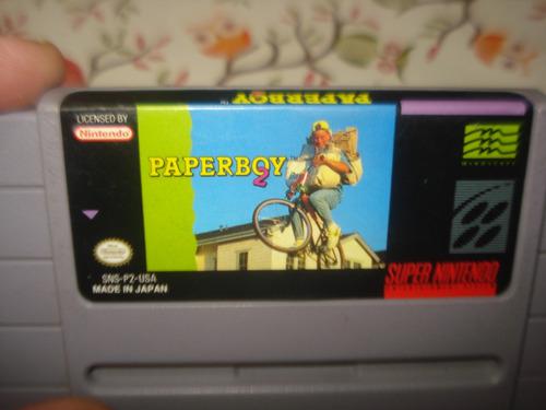 Juego Paperboy 2 Nintendo Snes Original No Envio