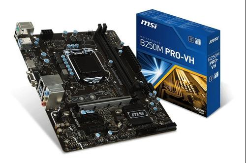 Mother Msi B250m Pro-vh Intel Lga 1151 X 7º Gen Cuotas