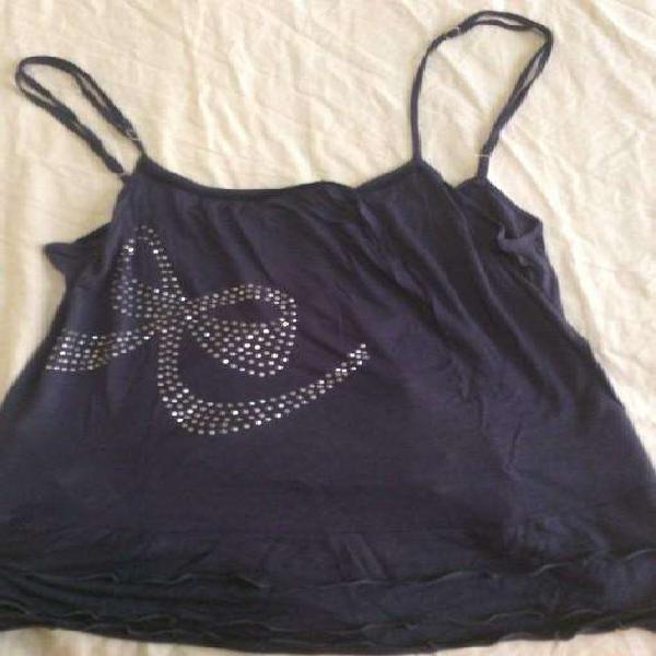 Musculosa uma con brillitos, talle 3 amplia