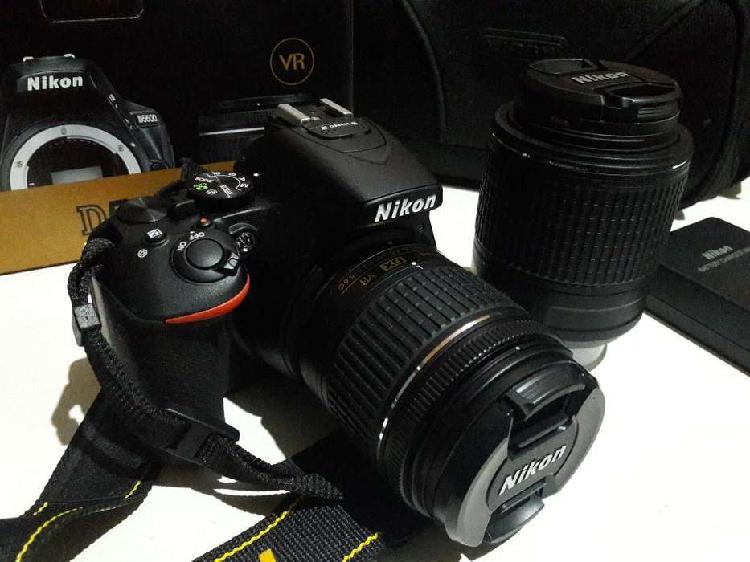 Nikon D5600. 1038 Disparos 18 55 Y 55 200mm Estuche
