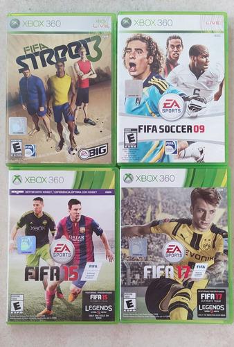 Pack De 4 Juegos De Fifa Para Xbox 360