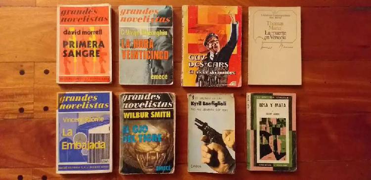 8 libros novelas por 300 pesos