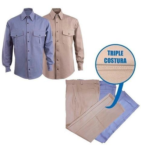 Camisa Y Pantalon Kit De Trabajo Oferta Seguridad Gabardina