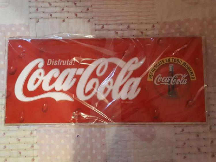 Cartel de cocacola original años 90s en acrílico ideal