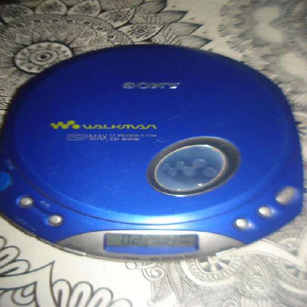 Cd Walkman Sony D E350 Azul Funcionando Exc Sonido No Envio