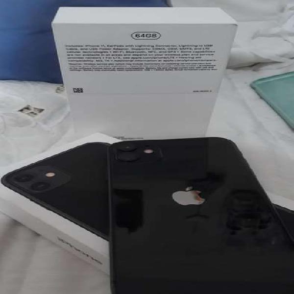 Iphone 11 negro 64gb + funda original