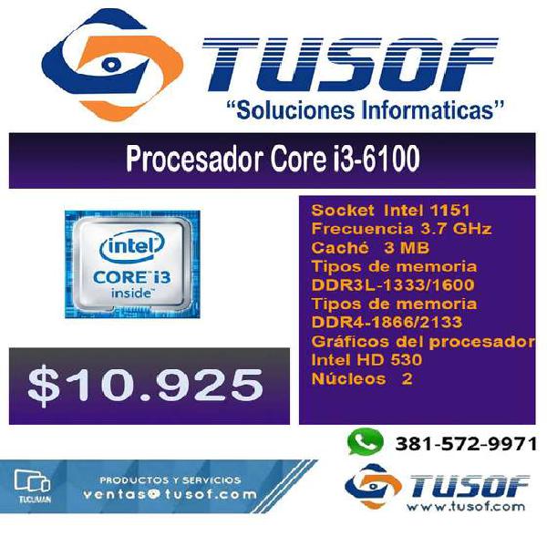 Microprocesador Intel i3-6100