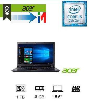 Notebook Acer Core i5 7200U 3.10GHZ 4GB DDR4 Ram 1Tb Disco