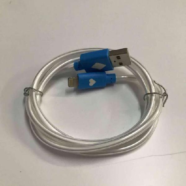OFERTA Cable Usb 1m Lightning Celular iPhone Con LUZDatos