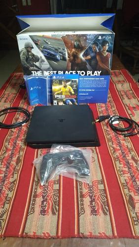 Ps4 Slim +juego Físico +joystick Original +50 Juegos