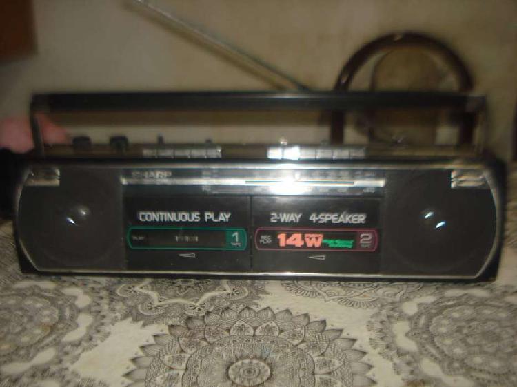 Radiograbador Sharp Wq 2672 Japan Doble Casetera No Envio