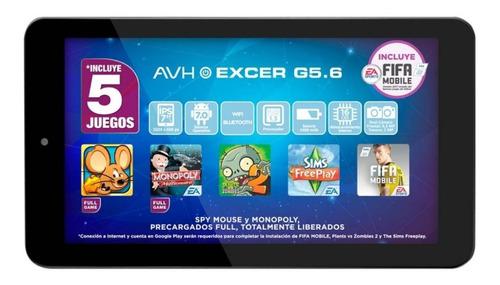Tablet Avh Excer G5.6 Hd Bluetooth Android 7.0 Dual Cam