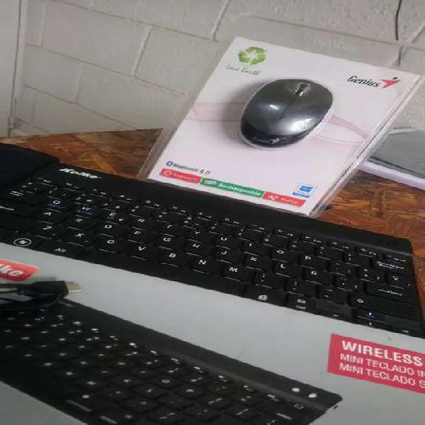 Teclado + mouse INALÁMBRICO con cargador