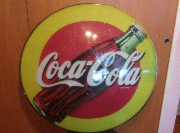 Vendo o Pto.cartel De Cocacola, Bombé, Acrílico.Impecable.