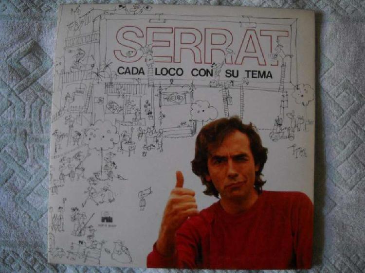 joan manuel serrat cada loco con su tema lp vinilo nuevo