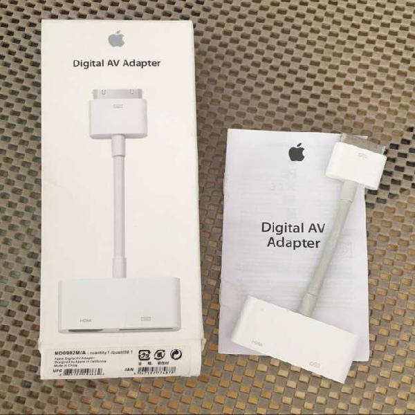 Apple AV Adapter 30 pin Cable adaptador AV Digital HDMI para