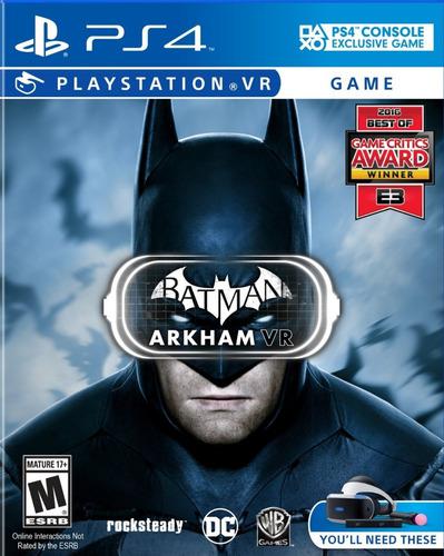 Batman Arkham Vr Ps4 Juego Cd Blu-ray Nuevo Original Físico